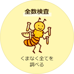 全数検査 くまなく全てを調べる