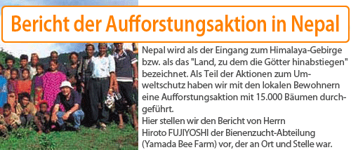 Bericht der Aufforstungsaktion in Nepal