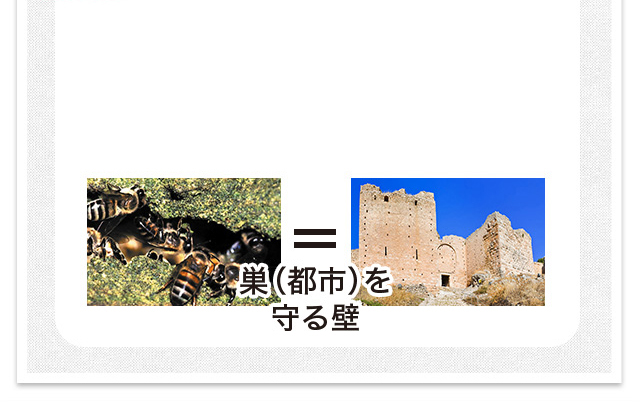 巣(都市)を守る壁