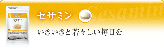 セサミン いきいきと若々しい毎日を