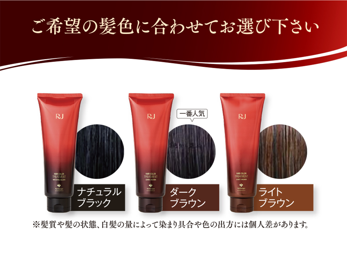 RJヘアカラートリートメント　ナチュラルブラック　未開封3本＋1本諸々セット