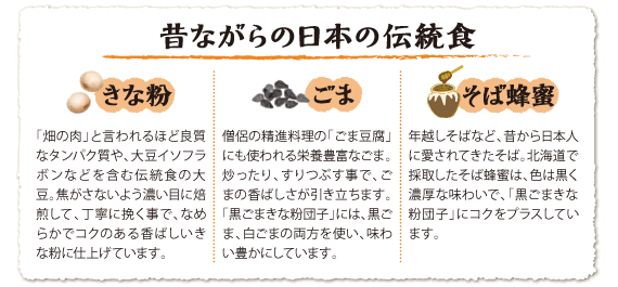 昔ながらの日本の伝統食