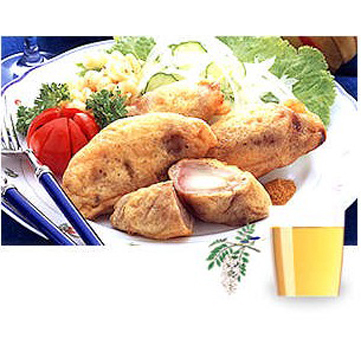 豚肉のりんご巻きフリッター