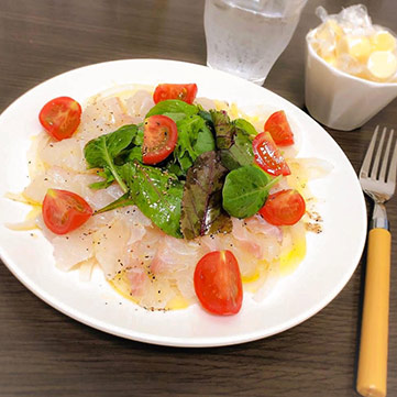 鯛のカルパッチョ