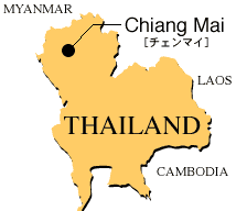 Mapa de la Thaïlande