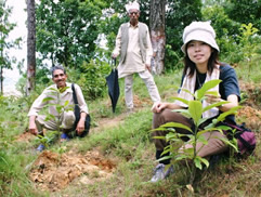 Les arbres plantés l'année dernière grandissent également comme prévu.