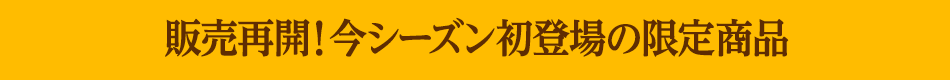 �̔��ĊJ�I���V�[�Y�����o��̌��菤�i