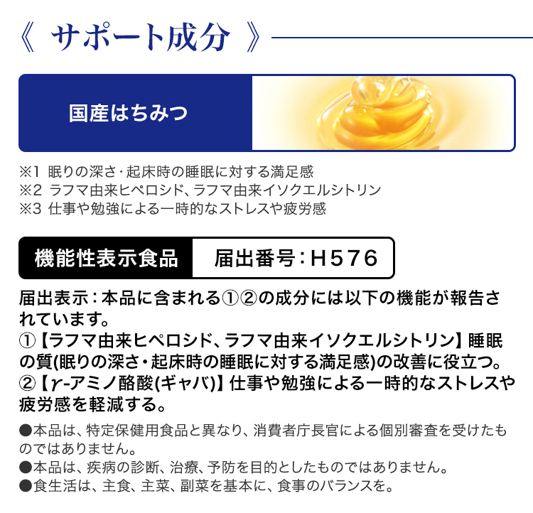 サポート成分