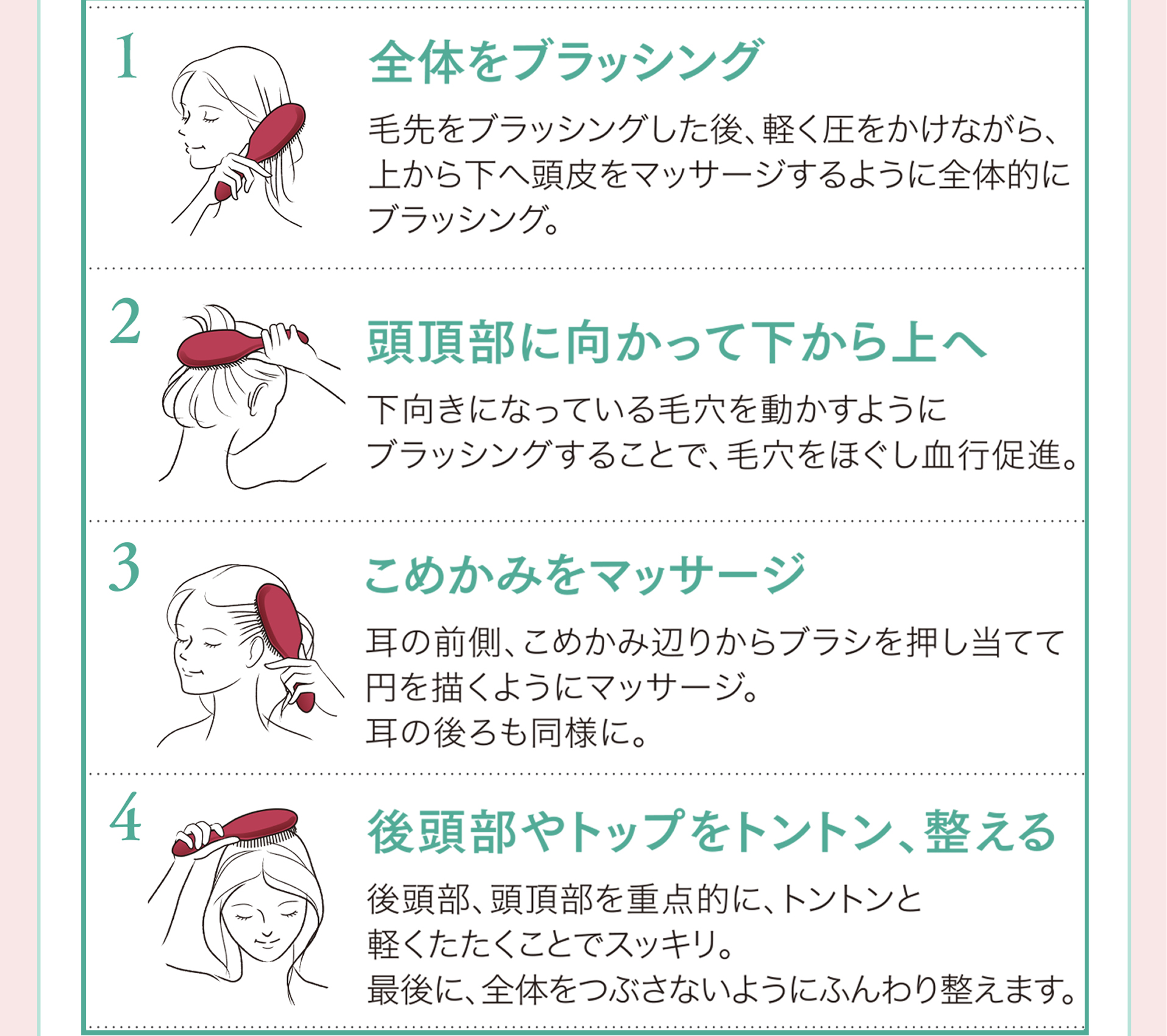 1.ŜubVO ѐubVOAyȂAォ牺֓}bT[W悤ɑS̓I ubVOB 2.Ɍĉ ɂȂĂь𓮂悤ɃubVO邱ƂŁAьقsiB 3.߂݂}bT[W ̑OA߂ݕӂ肩uVĂĉ~`悤Ƀ}bT[WB̌lɁB 4㓪gbvggA 㓪Ad_IɁAggƌyƂŃXbLBŌɁAŜԂȂ悤ɂӂ萮܂B
