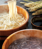 手延べうどん(れんげ米入)