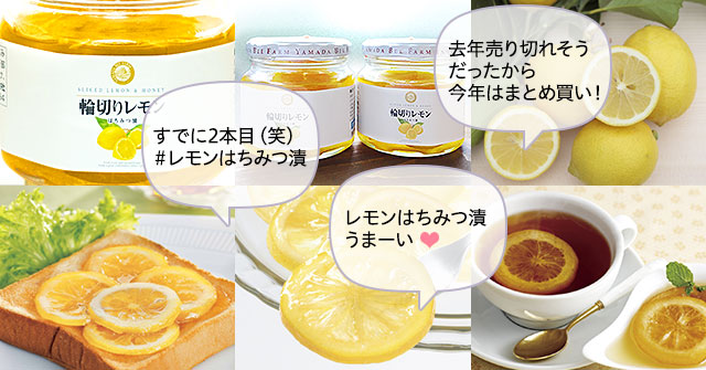 【420g×4】山田養蜂場　輪切りレモンはちみつ漬け