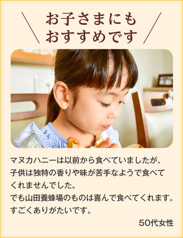 マヌカ蜂蜜 クリームタイプ 山田養蜂場