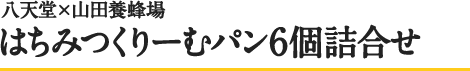 八天堂×山田養蜂場 はちみつくりーむパン6個詰合せ